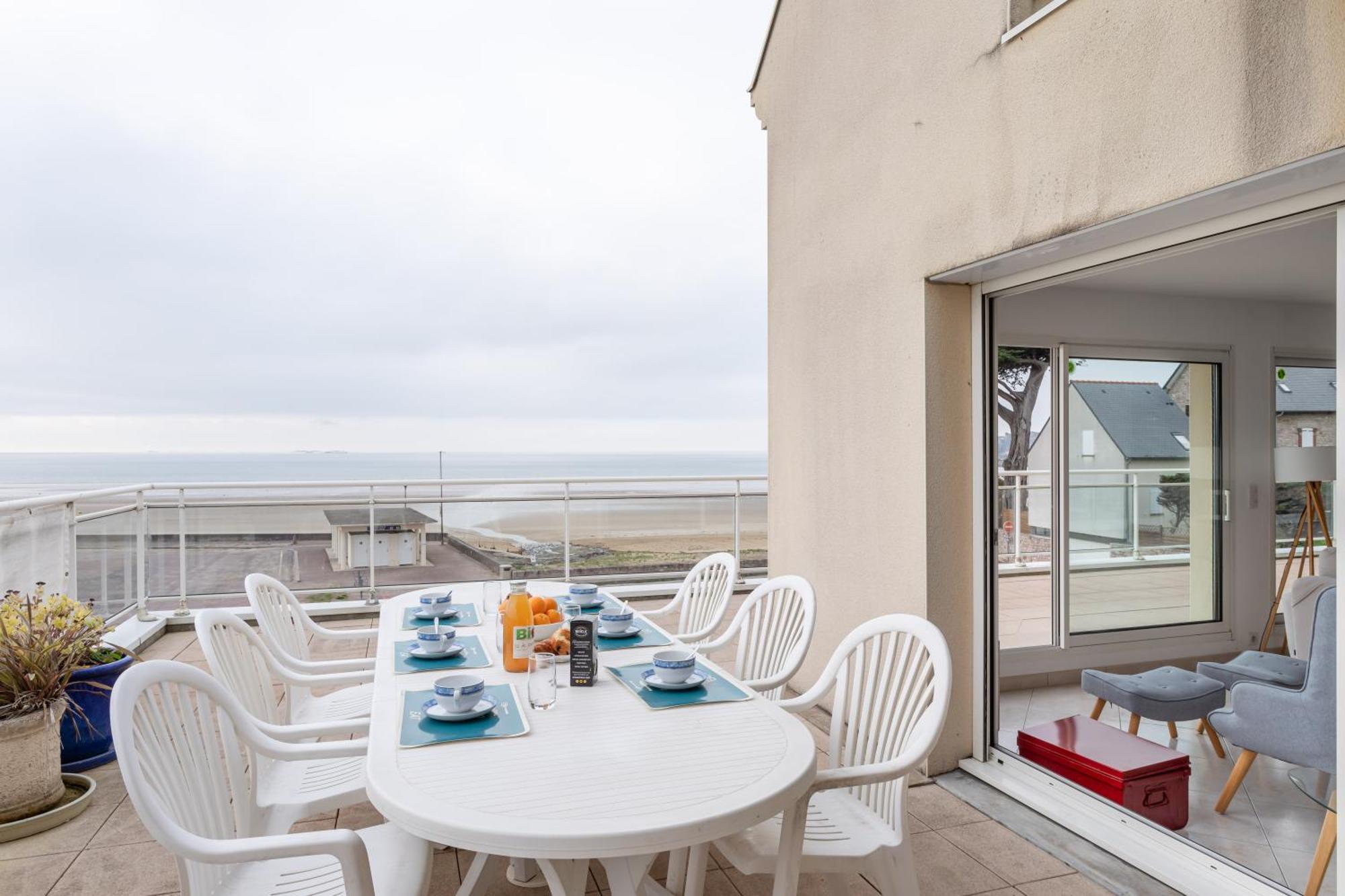 Glaz-Zen - Spacieux Appt Face A La Mer Erquy Exterior photo